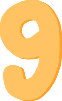 pastelorange_number_nine emote for Discord