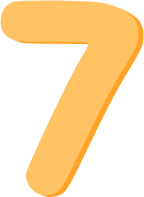 pastelorange_number_seven emote for Discord