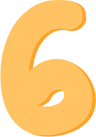 pastelorange_number_six emote for Discord