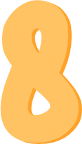 pastelorange_number_eight emote for Discord