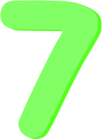 pastelgreen_number_seven emote for Discord