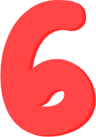 pastelred_number_six emote for Discord