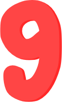pastelred_number_nine emote for Discord