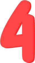 pastelred_number_four emote for Discord