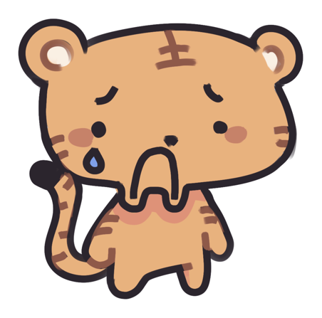 Cryingtigereomji emote for Discord