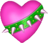 greenpink_heart_bulldogcollar emote for Discord