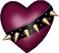 darkpurple_heart_bulldogcollar emote for Discord