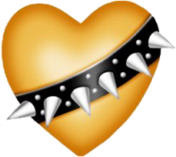 gold_heart_bulldogcollar emote for Discord