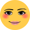Woman_Face_Blush emote for Discord