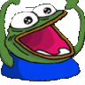 pepe_super_excited emote for Discord