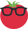 Tomato_With_Glasses emote for Discord