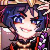 ScaraPixelEvilLaughgif emote for Discord