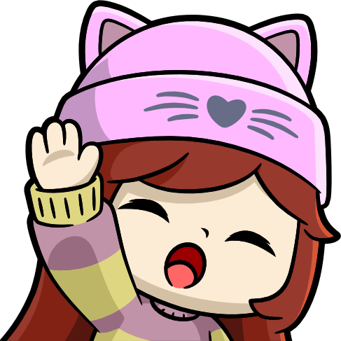 PinkBeanieWave emote for Discord