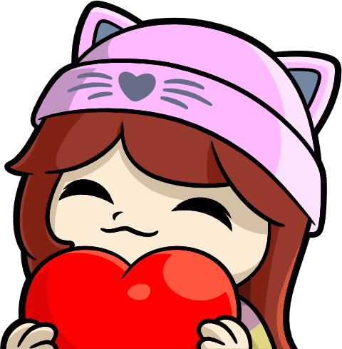 PinkBeanieLove emote for Discord