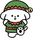 xmas_puppy1 emote for Discord