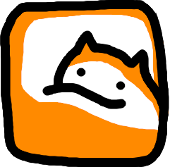 janky_liquid_cat_orange_white emote for Discord