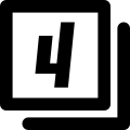 Number_4 emote for Discord