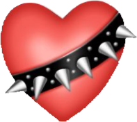 red_heart_bulldogcollar emote for Discord