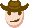 Cowboy_EGG emote for Discord