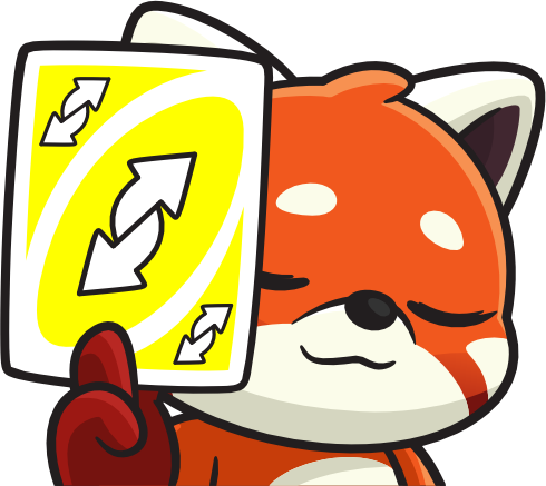 RedPandaReverse emote for Discord