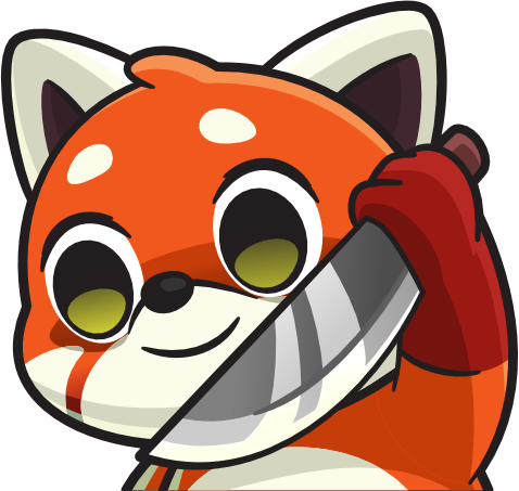 RedPandaKnife emote for Discord