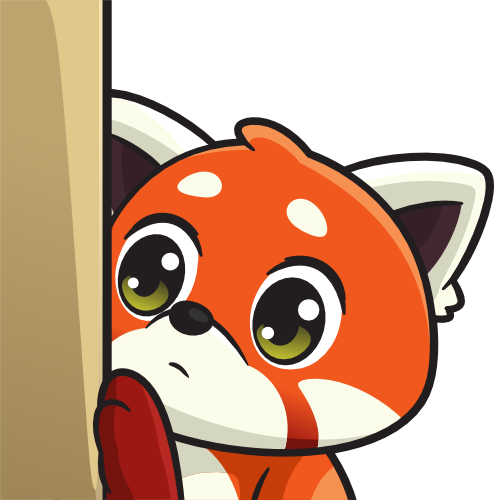 RedPandaLurk emote for Discord