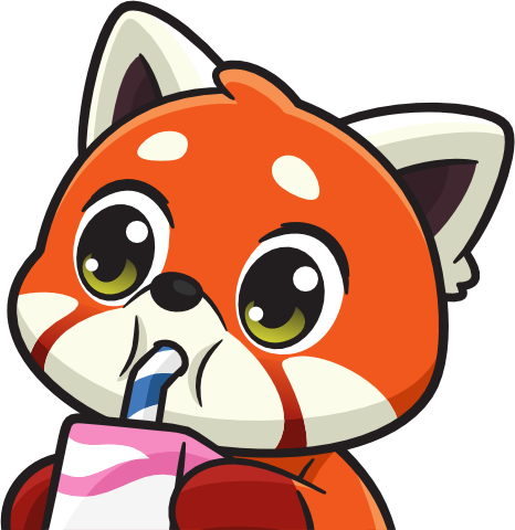 RedPandaDrink emote for Discord