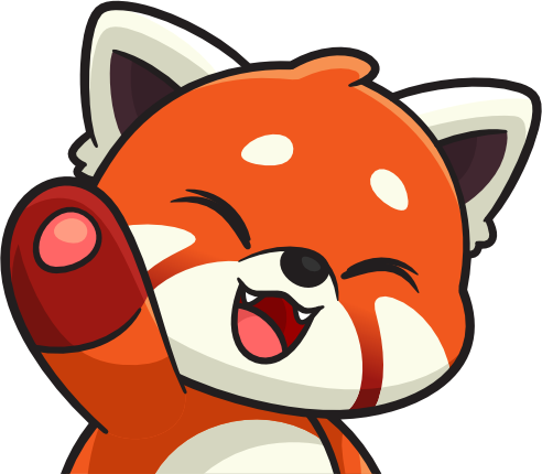 RedpandaHello emote for Discord