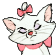 Marie_cat_eyeroll emote for Discord