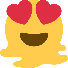 Melting_Heart_Eyes emote for Discord