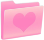 pink_folderheart emote for Discord