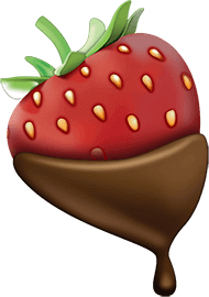 strawberry_chocolate_dipped emote for Discord