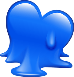 blue_melting_heart emote for Discord