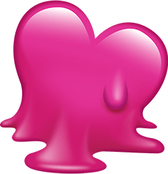 pink_melting_heart emote for Discord