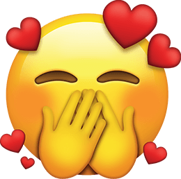 hand_over_mouth_with_hearts emote for Discord