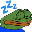 pepo_sleeping emote for Discord
