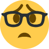worried_nerd_emoji emote for Discord