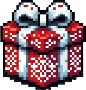FestivePixelPresent emote for Discord