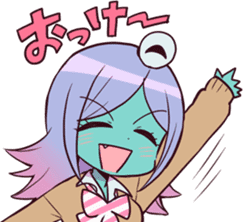 aliengirlHI emote for Discord