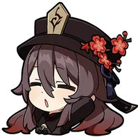 HuTao_Tired emote for Discord