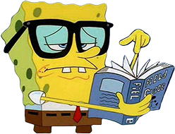 spongebob_nerd emote for Discord
