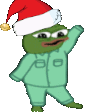 Pepochristmasdance emote for Discord