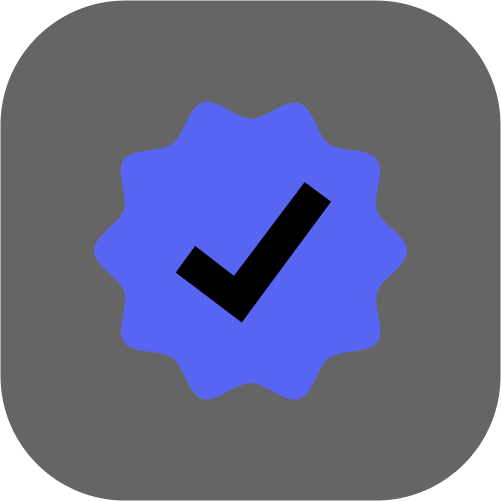 verified_blue emote for Discord