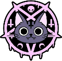 cat_pentagram emote for Discord
