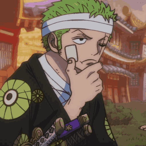 Zoro_think emote for Discord