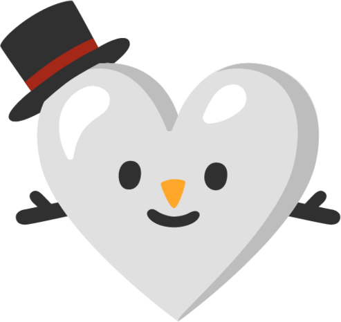Snowman_Heart emote for Discord
