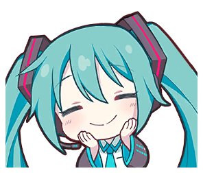 miku_happy emote for Discord