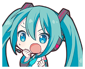 miku_surprised emote for Discord