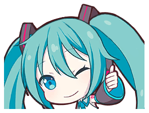 miku_thumbsup emote for Discord