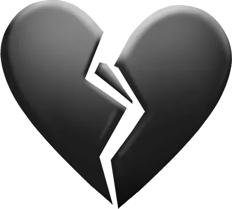 Black_Broken_Heart emote for Discord